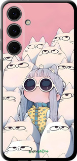 TPU чехол Малышка с котами для Samsung Galaxy S24 FE - 6295b-3772 изображение 