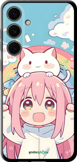 TPU чехол Девочка аниме радуга для Samsung Galaxy S24 FE - 6304b-3772 изображение 