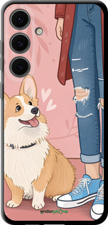 TPU чехол Корги 3 для Samsung Galaxy S24 FE - 6707b-3772 изображение 