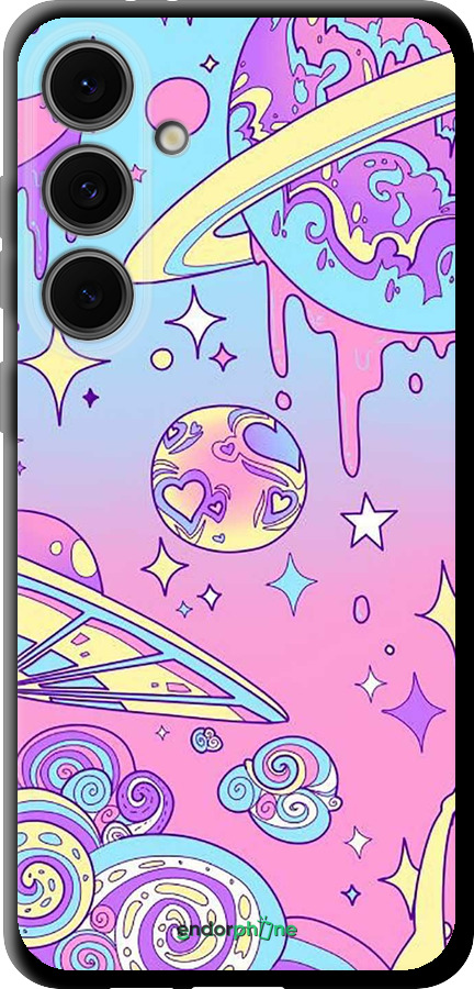 TPU чехол Розовая галактика для Samsung Galaxy S24 FE - 4146b-3772 изображение 