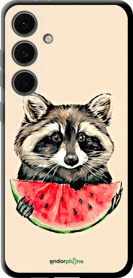 TPU чехол Енотик с арбузом для Samsung Galaxy S24 FE - 4605b-3772 изображение 