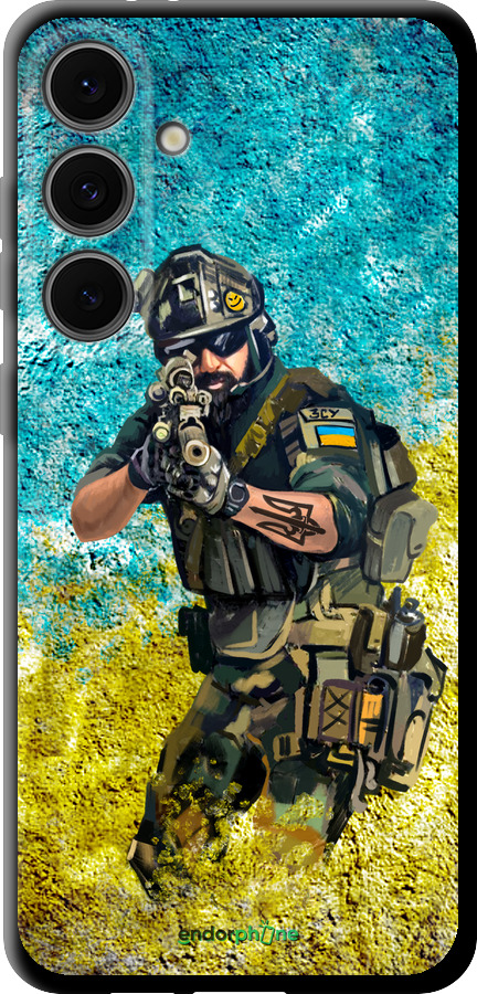 TPU чехол Воїн ЗСУ для Samsung Galaxy S24 FE - 5311b-3772 изображение 