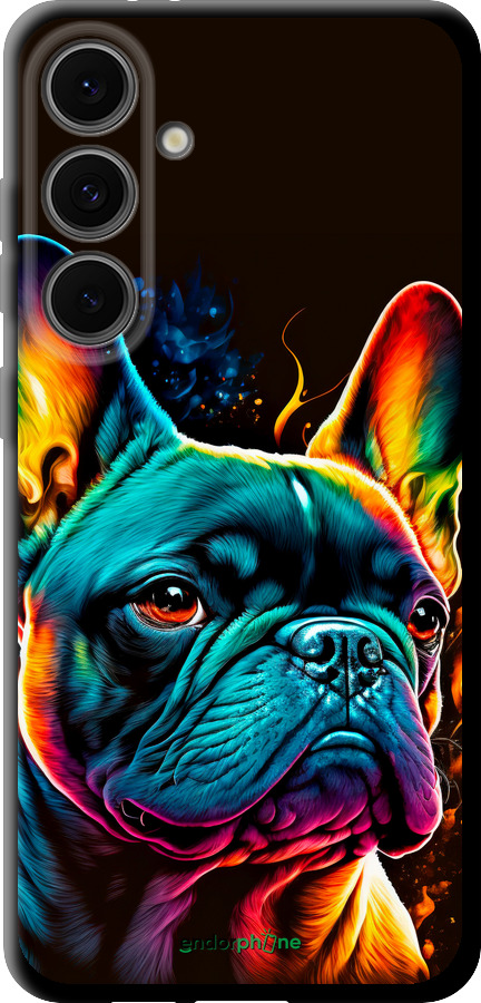 TPU чехол Яскравий бульдог для Samsung Galaxy S24 FE - 5547b-3772 изображение 