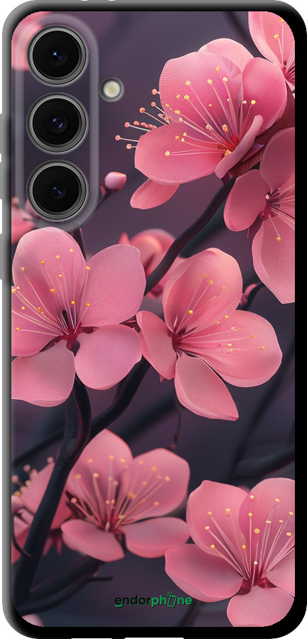 TPU чехол Пурпурная сакура для Samsung Galaxy S24 FE - 6075b-3772 изображение 