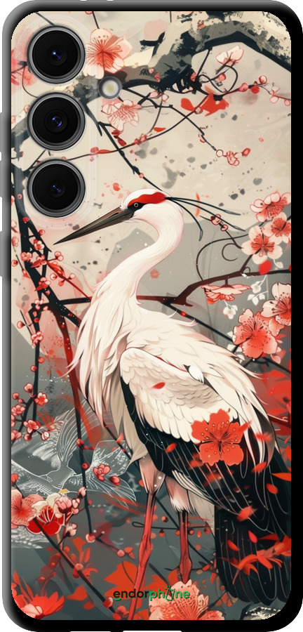 TPU чехол Аист в цвету сакуры для Samsung Galaxy S24 FE - 6109b-3772 изображение 