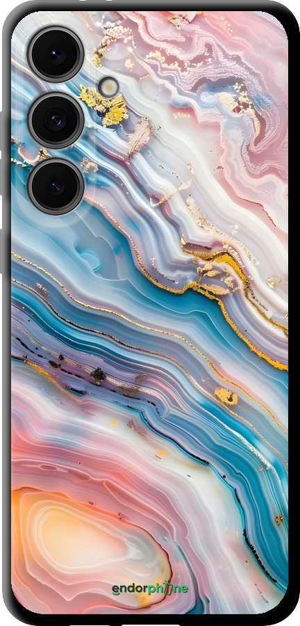 TPU чехол Мрамор красивый для Samsung Galaxy S24 FE - 6376b-3772 изображение 