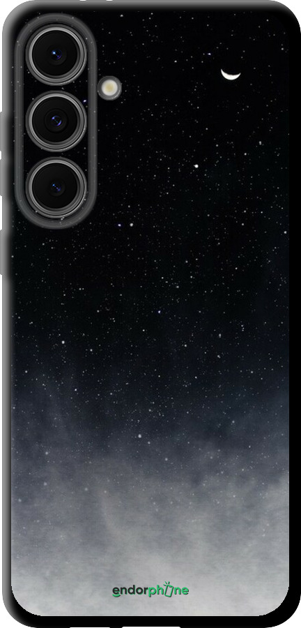 TPU чехол Голубые облака, Голубая луна для Samsung Galaxy S24 FE - 6396b-3772 изображение 