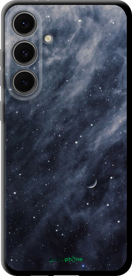 TPU чехол Голубые облака, Голубая луна для Samsung Galaxy S24 FE - 6398b-3772 изображение 
