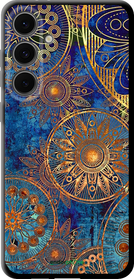 TPU чехол Золотой узор для Samsung Galaxy S24 FE - 678b-3772 изображение 