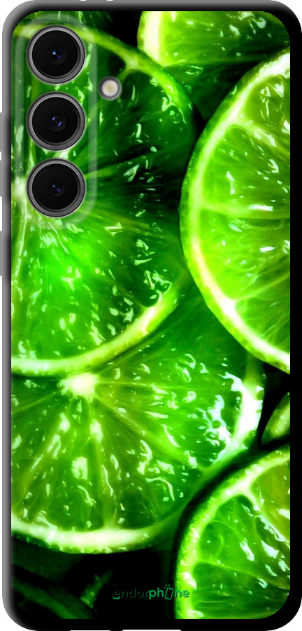 TPU чехол Зелёные дольки лимона для Samsung Galaxy S24 FE - 852b-3772 изображение 