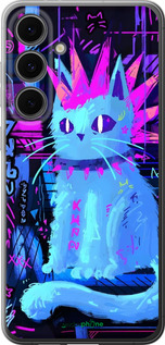 Силиконовый чехол Кот панк для Samsung Galaxy S24 FE - 6311u-3772 изображение 