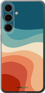 Силиконовый чехол В стиле ретро с волнами для Samsung Galaxy S24 FE - 6531u-3772 изображение 