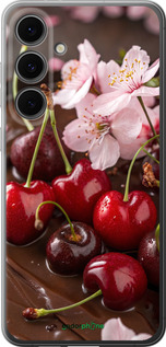 Силиконовый чехол Вишня в шоколаде для Samsung Galaxy S24 FE - 6698u-3772 изображение 
