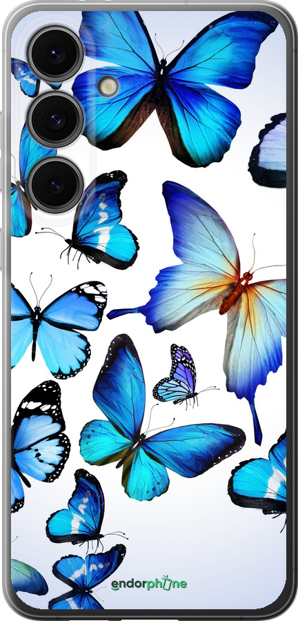 Силиконовый чехол Бабочки для Samsung Galaxy S24 FE - 6023u-3772 изображение 