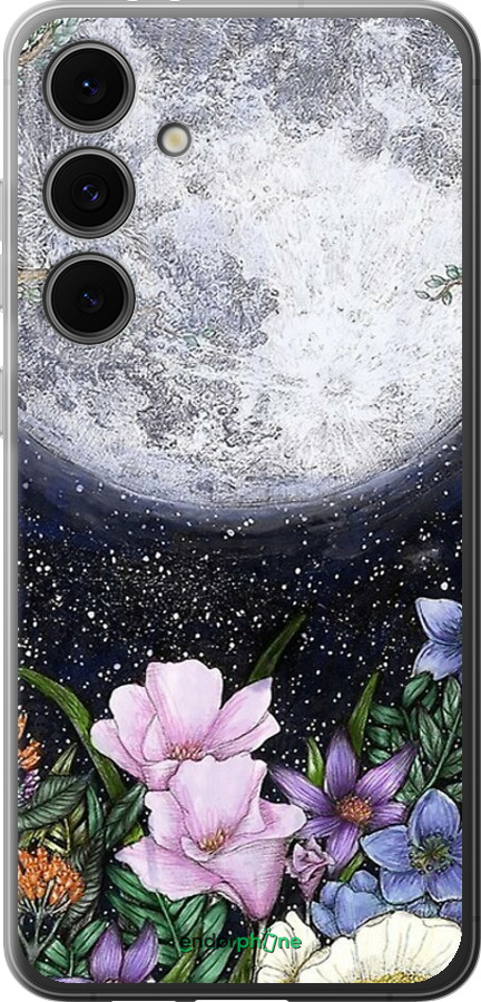 Силиконовый чехол Полночь в саду для Samsung Galaxy S24 FE - 6259u-3772 изображение 