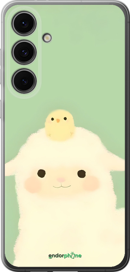 Силіконовий чехол Барашек и ципленок для Samsung Galaxy S24 FE - 6369u-3772 изображение 