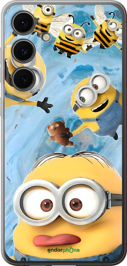 Силиконовый чехол Миньоны для Samsung Galaxy S24 FE - 6386u-3772 изображение 