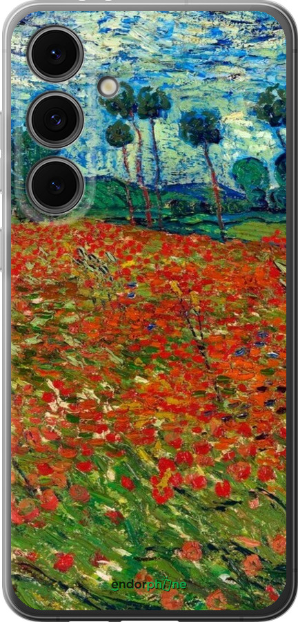 Силіконовий чехол Вінсент Ван Гог-Макове поле для Samsung Galaxy S24 FE - 6466u-3772 изображение 