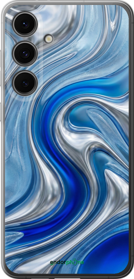 Силиконовый чехол Liquid Chrome для Samsung Galaxy S24 FE - 6781u-3772 изображение 