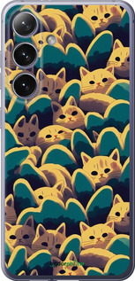 Силиконовый чехол С изображением кошек для Samsung Galaxy S24 Plus - 6429u-3388 изображение 