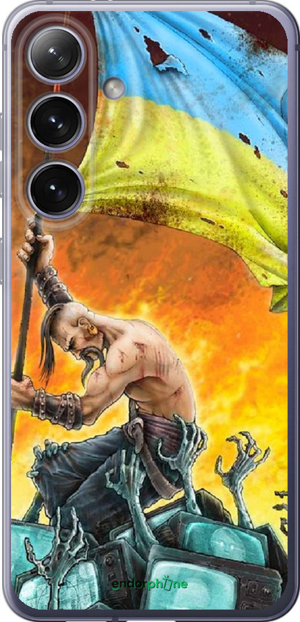 

Силіконовий чохол "Сильна Україна" для Samsung Galaxy S24 Plus, Синій