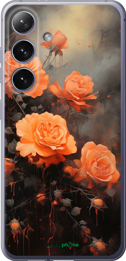 Силіконовий чехол Оранжеві троянди для Samsung Galaxy S24 Plus - 5944u-3388 изображение 