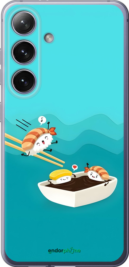 Силиконовый чехол Суши для Samsung Galaxy S24 Plus - 6354u-3388 изображение 
