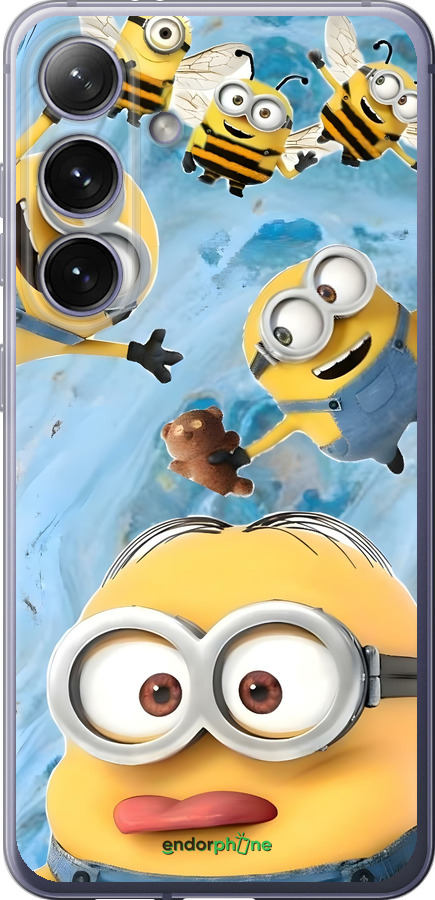 Силиконовый чехол Миньоны для Samsung Galaxy S24 Plus - 6386u-3388 изображение 