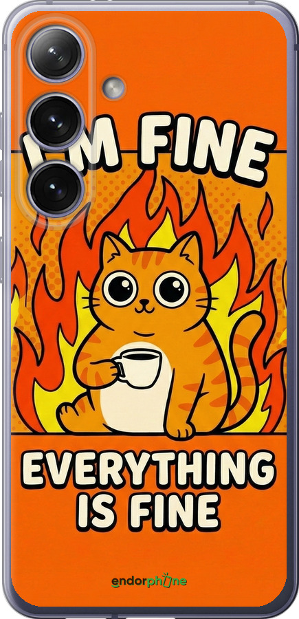 Силіконовий чехол Funny Cat для Samsung Galaxy S24 Plus - 6786u-3388 изображение 