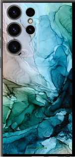 TPU чехол С красочной абстрактной картиной Соленые берега для Samsung Galaxy S24 Ultra - 6405b-3389 изображение 