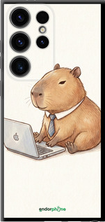 TPU чехол Funny Capybara CEO Working для Samsung Galaxy S24 Ultra - 6777b-3389 изображение 