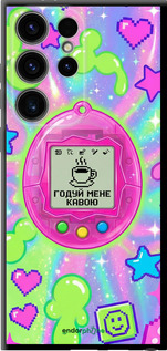 TPU чехол Y2K Aesthetic Retro Pet: Годуй мене кавою для Samsung Galaxy S24 Ultra - 6784b-3389 изображение 