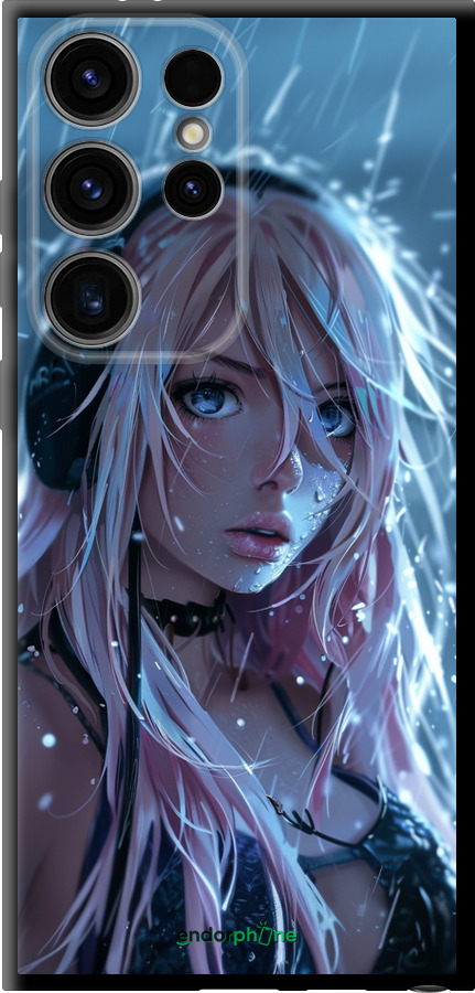 TPU чехол Неоновий дощ для Samsung Galaxy S24 Ultra - 6119b-3389 изображение 