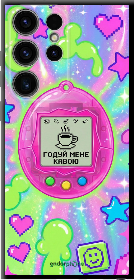 TPU чехол Y2K Aesthetic Retro Pet: Годуй мене кавою для Samsung Galaxy S24 Ultra - 6784b-3389 изображение 