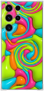 Силикон с усиленными углами чехол Y2K Jelly Dream для Samsung Galaxy S24 Ultra - 6780sp-3389 изображение 