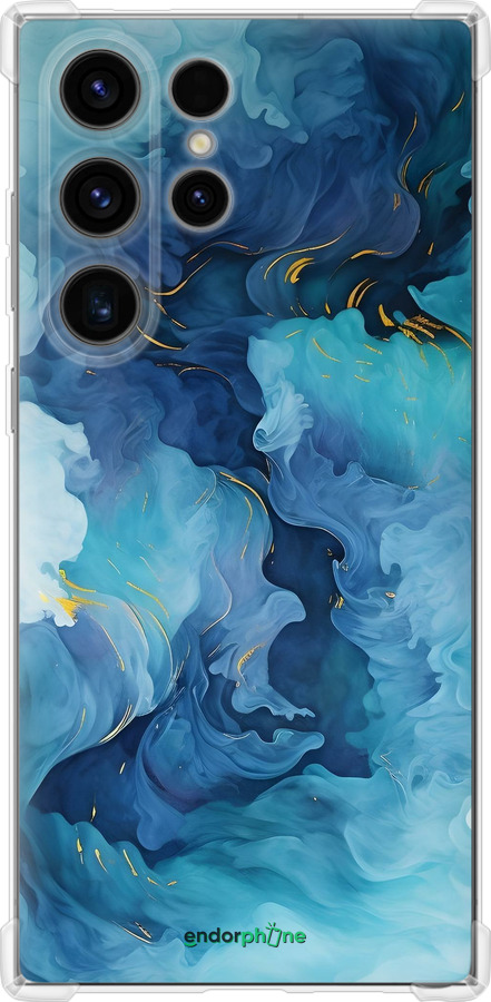 Силикон с усиленными углами чехол Акварель для Samsung Galaxy S24 Ultra - 6320sp-3389 изображение 