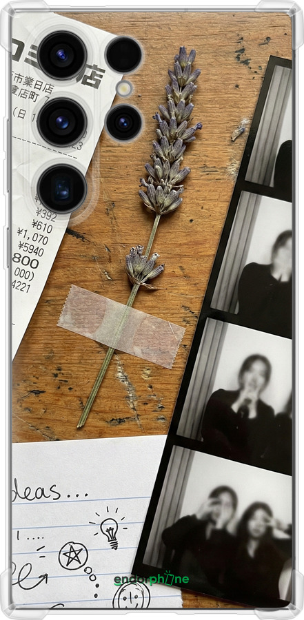 Силикон с усиленными углами чехол Aesthetic Scrapbook Collage для Samsung Galaxy S24 Ultra - 6773sp-3389 изображение 