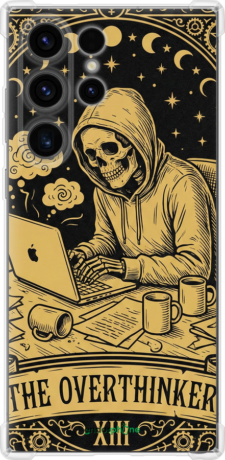Силіконовий протиударний с посиленими кутами чехол The Overthinker для Samsung Galaxy S24 Ultra - 6774sp-3389 изображение 
