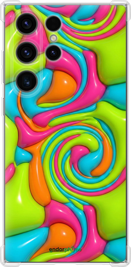 Силикон с усиленными углами чехол Y2K Jelly Dream для Samsung Galaxy S24 Ultra - 6780sp-3389 изображение 