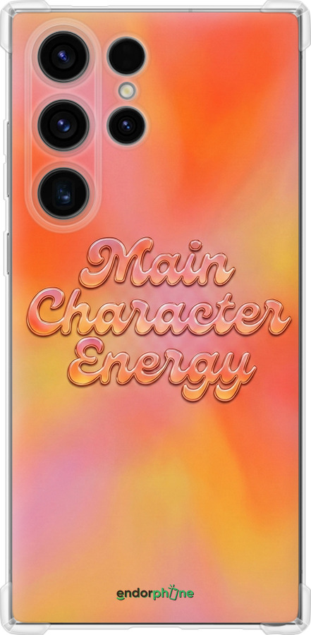 Силикон с усиленными углами чехол Aura Gradient Main Character Energy Aesthetic Y2K для Samsung Galaxy S24 Ultra - 6783sp-3389 изображение 