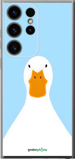 Силиконовый чехол Гусь для Samsung Galaxy S24 Ultra - 6350u-3389 изображение 