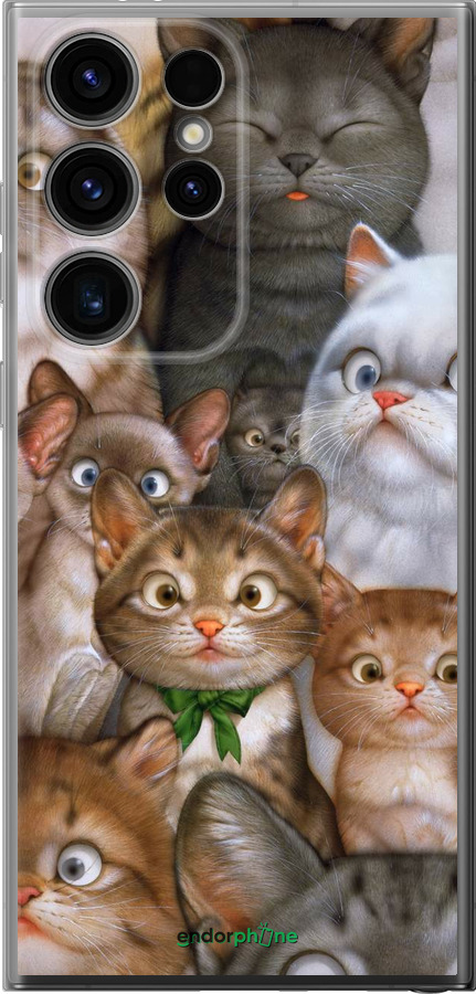 

Силіконовий чохол "Коти" для Samsung Galaxy S24 Ultra