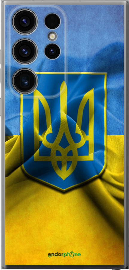 

Силіконовий чохол "Прапор та герб України" для Samsung Galaxy S24 Ultra, Блакитний