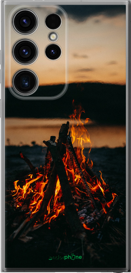 Силіконовий чехол Вогонь для Samsung Galaxy S24 Ultra - 6021u-3389 изображение 