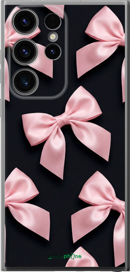 Силиконовый чехол Coquette Ribbons Dark Coquette для Samsung Galaxy S24 Ultra - 6767u-3389 изображение 