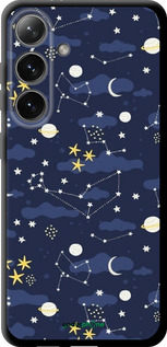 TPU чехол Астрономічний візерунок для Samsung Galaxy S24 - 6446b-3390 изображение 