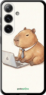 TPU чехол Funny Capybara CEO Working для Samsung Galaxy S24 - 6777b-3390 изображение 