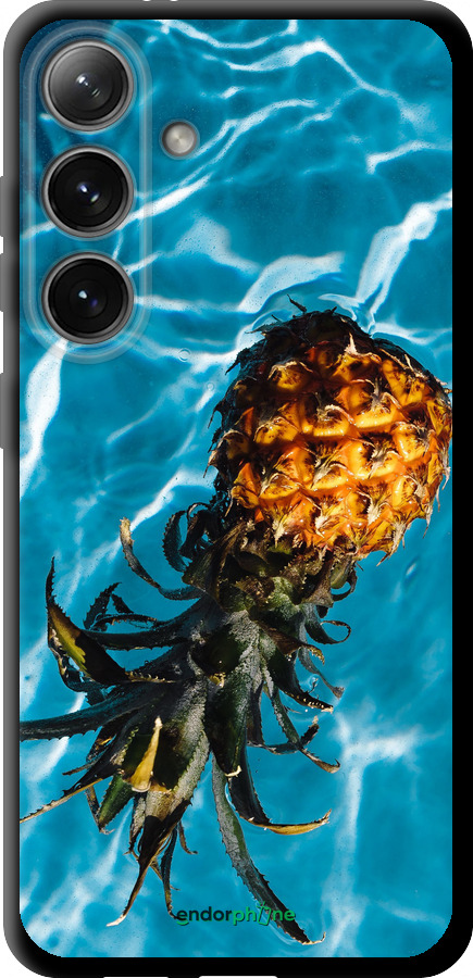TPU чехол Ананас на воде для Samsung Galaxy S24 - 4384b-3390 изображение 