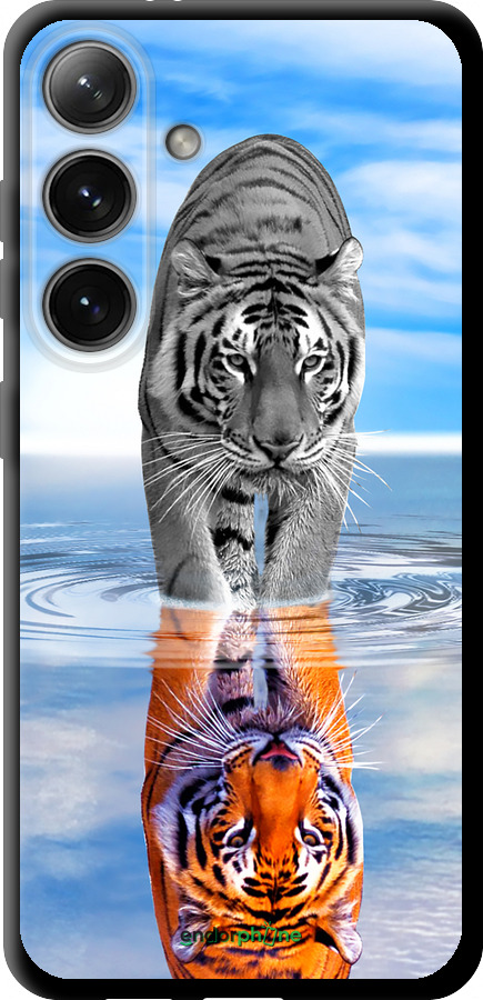 TPU чехол Тигр для Samsung Galaxy S24 - 6016b-3390 изображение 