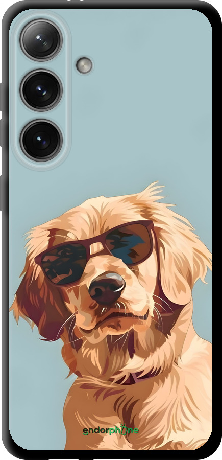 TPU чехол Пес в очках для Samsung Galaxy S24 - 6381b-3390 изображение 